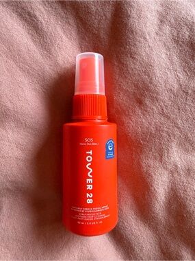 Tower 28 Bright Orange Facial Spray Bottle